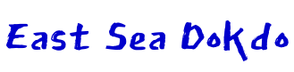 East Sea Dokdo шрифт